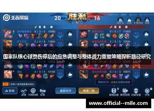 国家队核心球员伤停后的应急调整与整体战力重塑策略探析路径研究